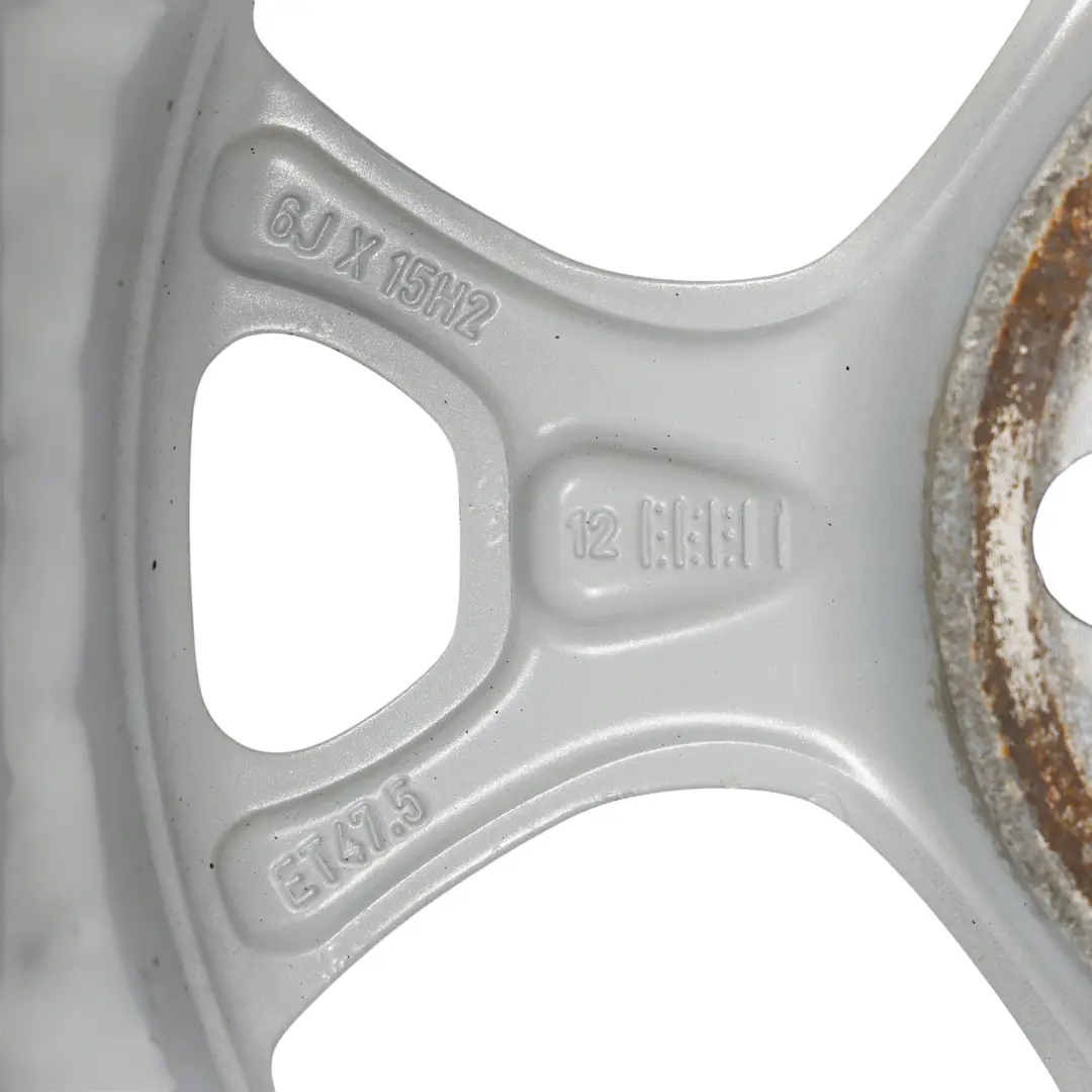 Alloy Rim 15" 6J ET:47.5 to Ford Fiesta Mk7 Silver Wheel with Part number BA6J-1007-GA Ford Fiesta Mk7 Silver Wheel Alloy Rim 15" 6J ET:47.5 - SKU BA6J-1007-GA-1 - Part number BA6J-1007-GA