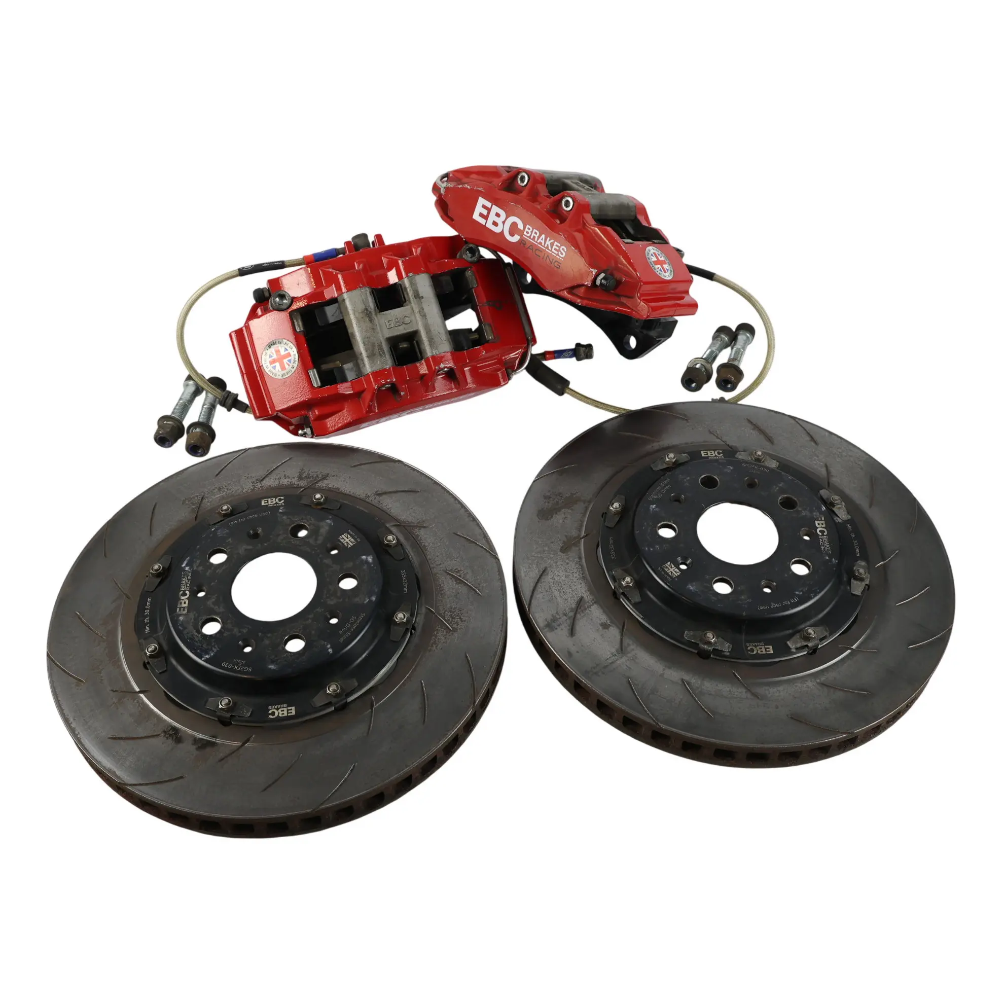 Volkswagen Golf Mk7 R Mk8 GTI EBC Apollo 6 Topf Bremssattel Kit Vorne 355mm Rot