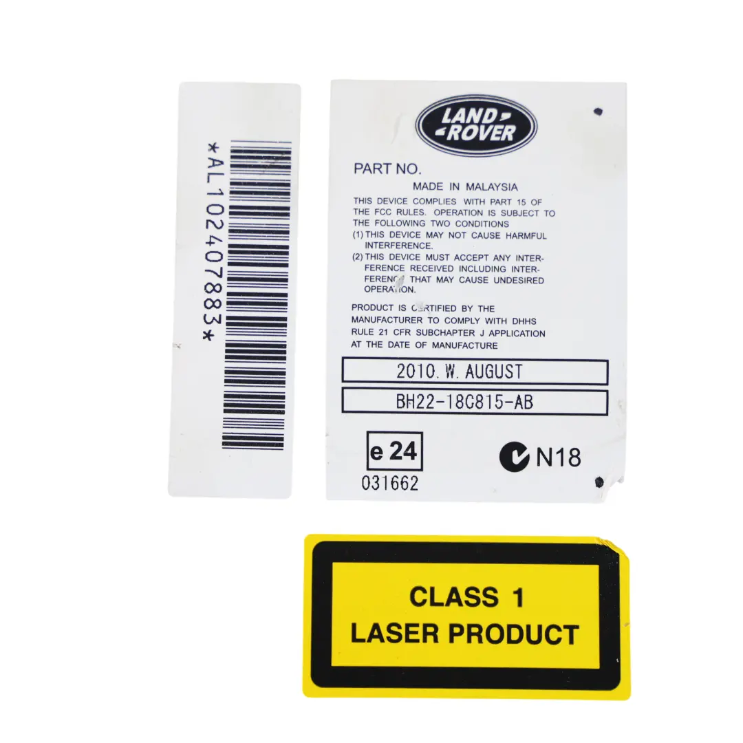 Land Rover Discovery 4 L319 Radio Sat Nav CD-Spieler Kopfeinheit - SKU BH22-18C815-AB - Teilenummer BH22-18C815-AB