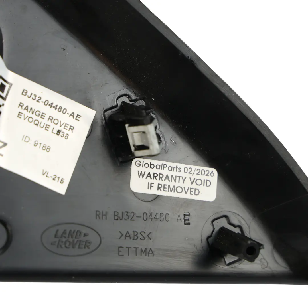 Embellecedor Tapa Del Salpicadero Derecho para Range Rover Evoque L538 con número de pieza BJ32-04480-AE Range Rover Evoque L538 Embellecedor Tapa Del Salpicadero Derecho - SKU BJ32-04480-AE - Número de pieza BJ32-04480-AE