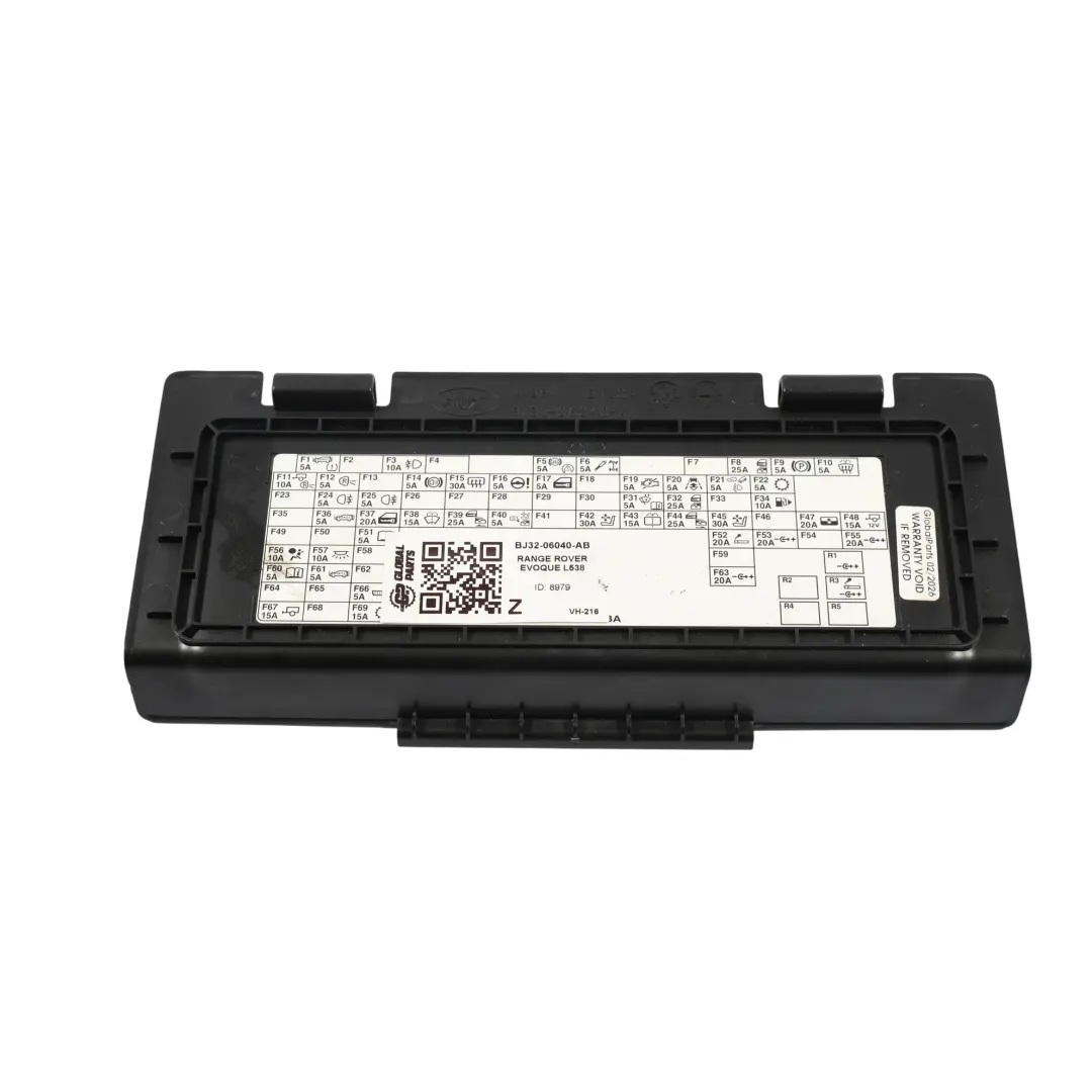 Range Rover Evoque L538 Couvercle Du Boîtier Fusibles Rangement - SKU BJ32-06040-AB - Numéro de pièce BJ32-06040-AB