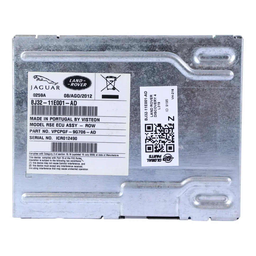 Land Rover Discovery 4 L319 Family Entertainment Controle Module - SKU BJ32-11E001-AD - Part number BJ32-11E001-AD