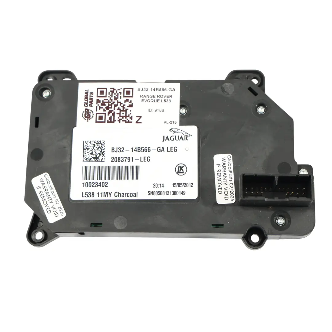 Range Rover Evoque L538 Front Seat Adjustment Passenger Side N/S - SKU RHD-BJ32-14B566-GA - Part number BJ32-14B566-GA