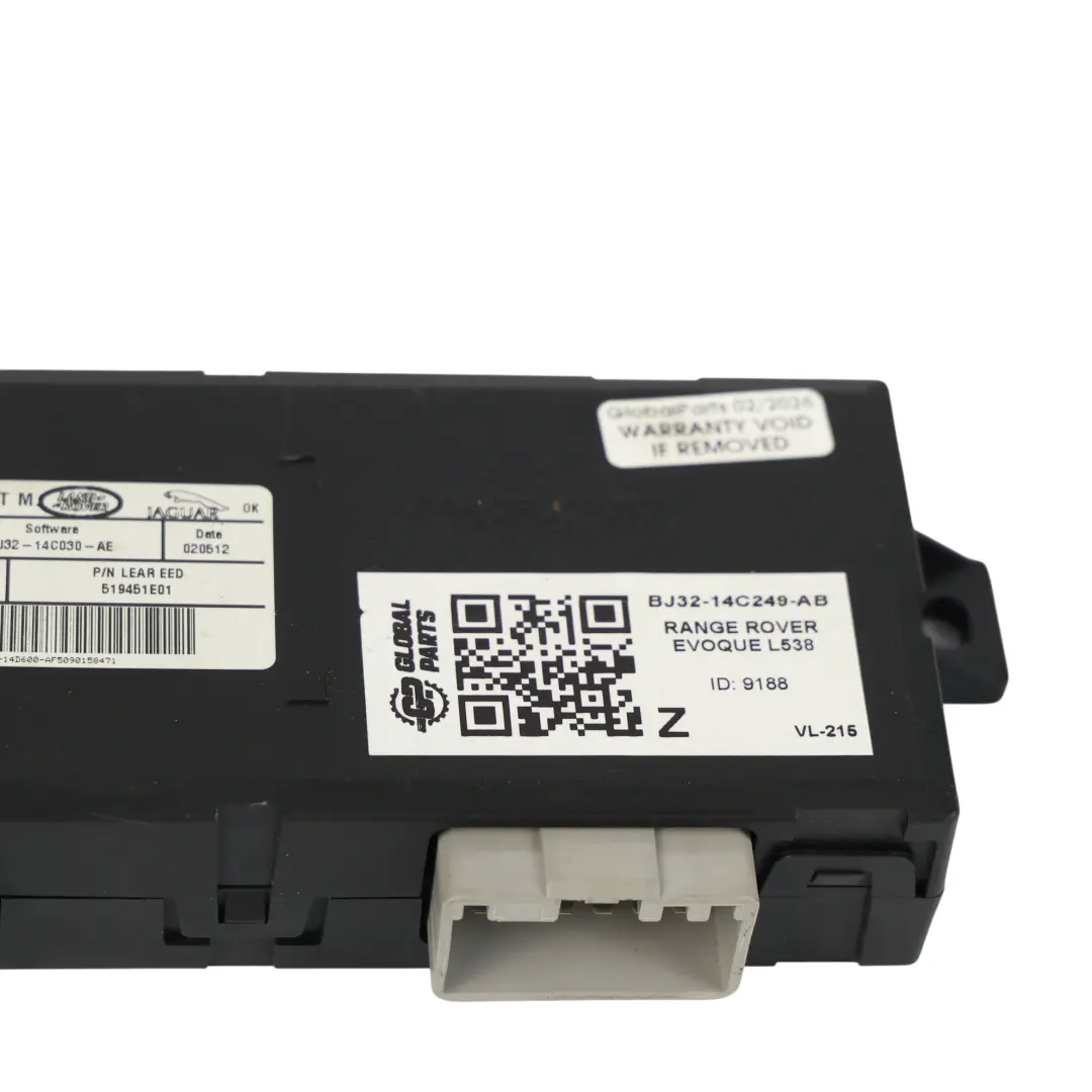 Range Rover Evoque L538 Module De Commande De Siège Unité ECU - SKU BJ32-14C249-AB - Numéro de pièce BJ32-14C249-AB