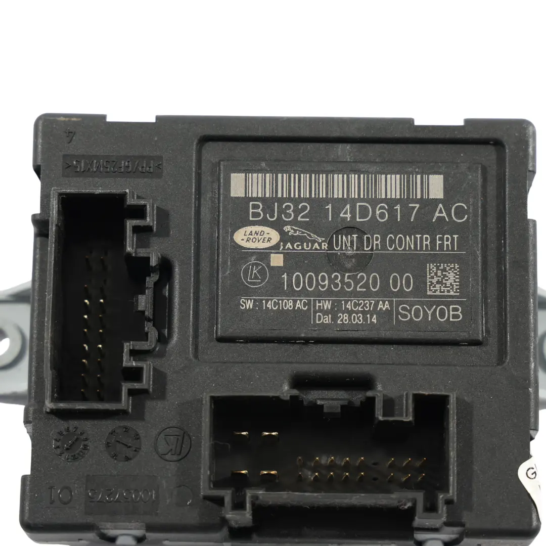 Módulo Puerta Pasajero Delantero para Land Rover Freelander 2 L359 con número de pieza BJ32-14D617-AC Land Rover Freelander 2 L359 Módulo Puerta Pasajero Delantero - SKU BJ32-14D617-AC - Número de pieza BJ32-14D617-AC