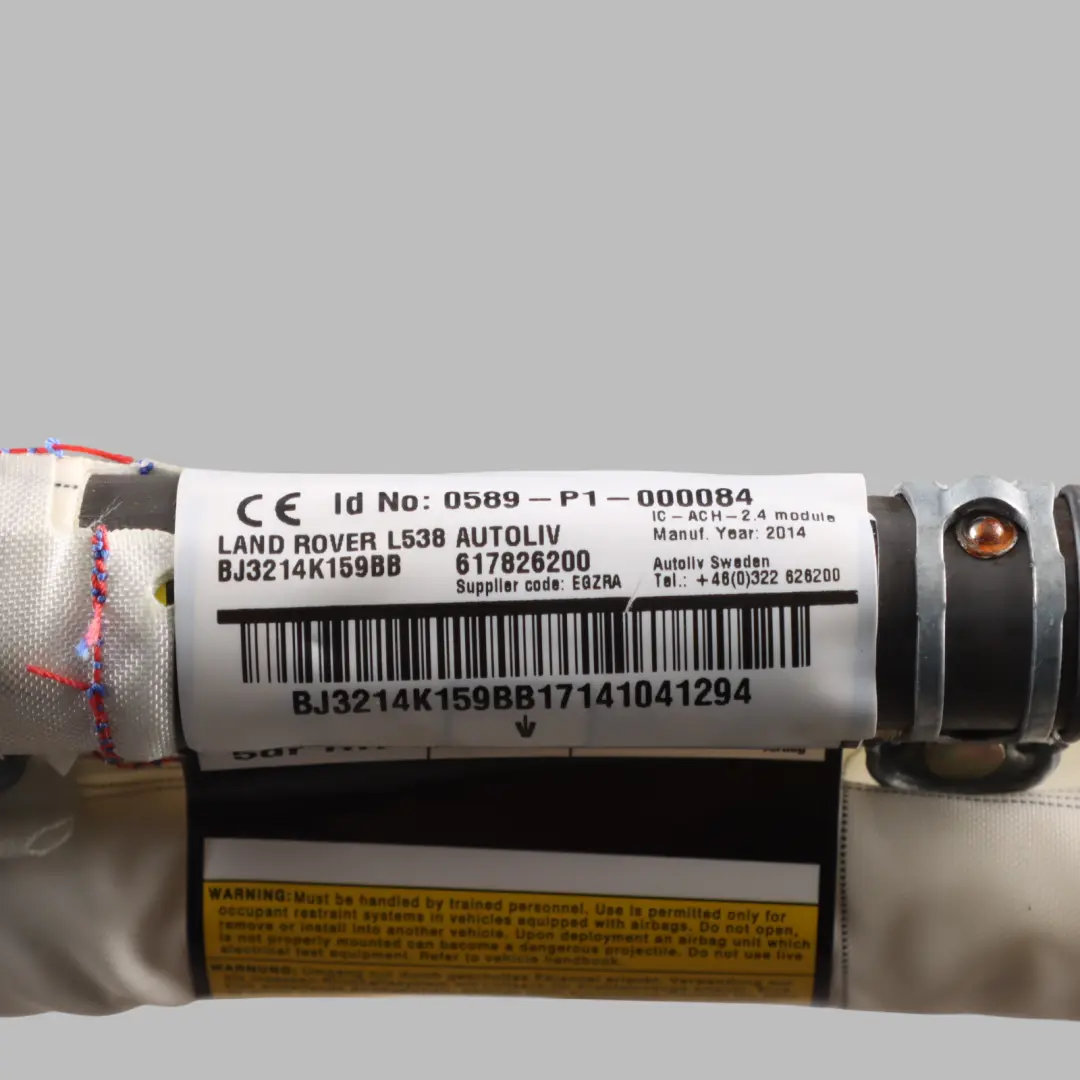 5D Head Air Module Roof Curtain Right O/S to Range Rover Evoque L538 with Part number BJ32-14K159-BB Range Rover Evoque L538 5D Head Air Module Roof Curtain Right O/S - SKU BJ32-14K159-BB - Part number BJ32-14K159-BB