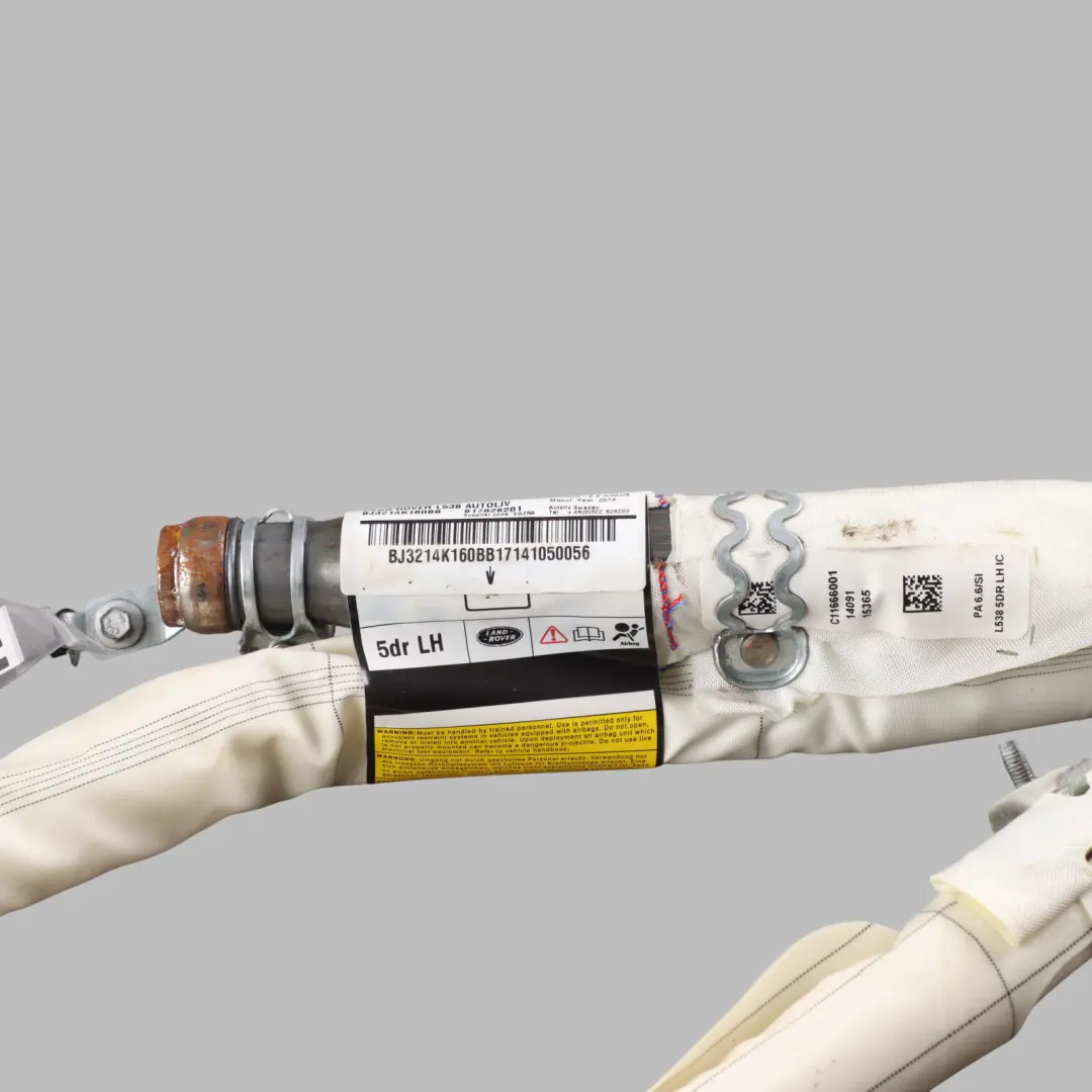 Range Rover Evoque L538 5D Head Air Module Roof Curtain Left N/S - SKU BJ32-14K160-BB - Part number BJ32-14K160-BB