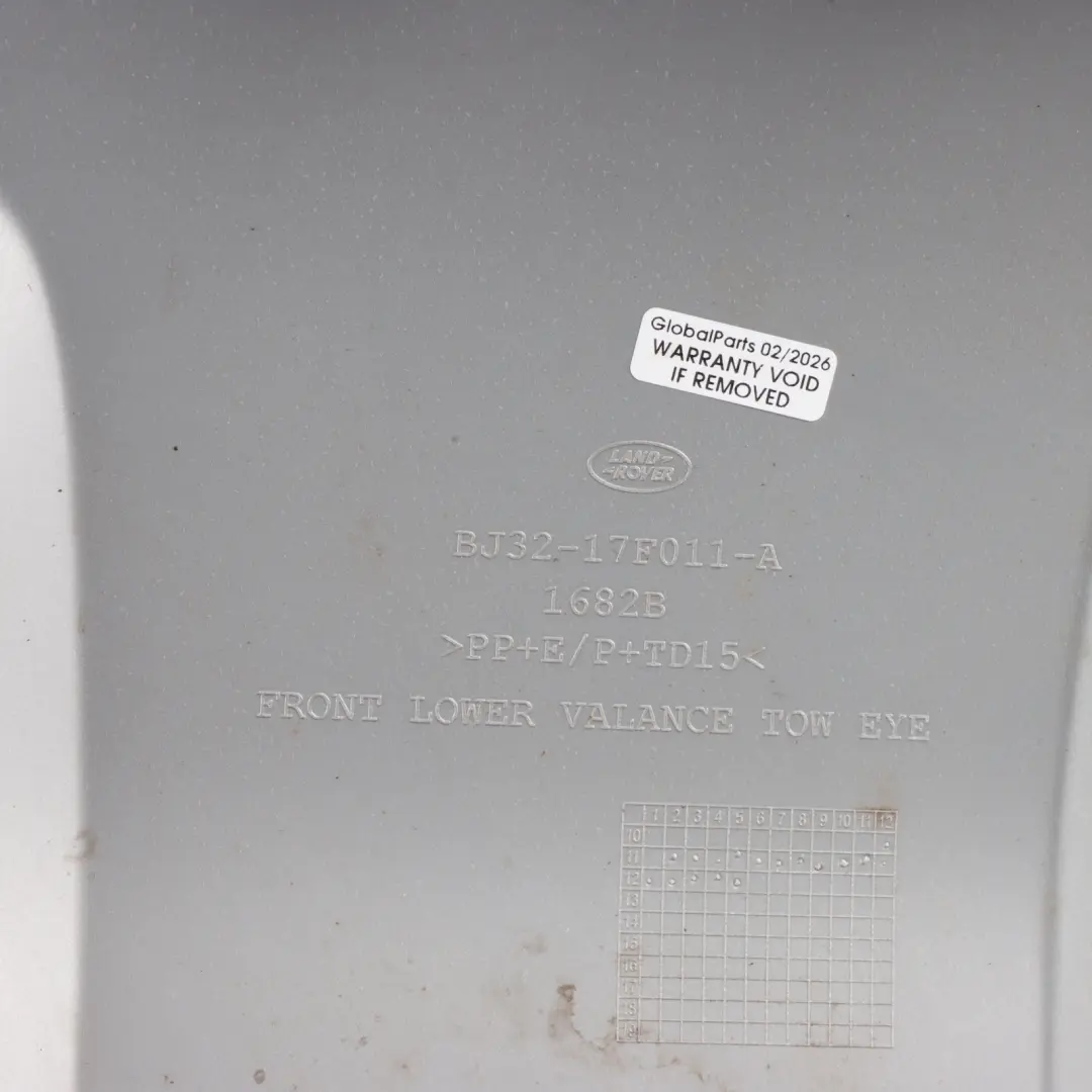 Range Rover Evoque L538 Front Bumper Towing Hook Opening Cover - SKU BJ32-17F011-A - Part number BJ32-17F011-A