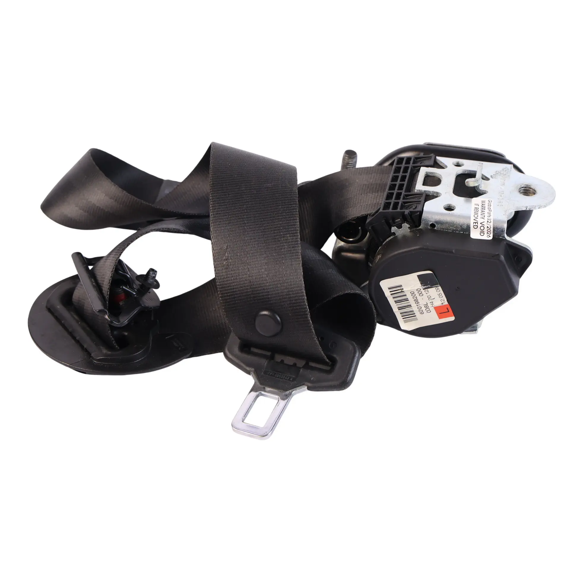 Range Rover Evoque L538 Seat Belt Black Front Left N/S BJ32-611B09-CC8PVJ