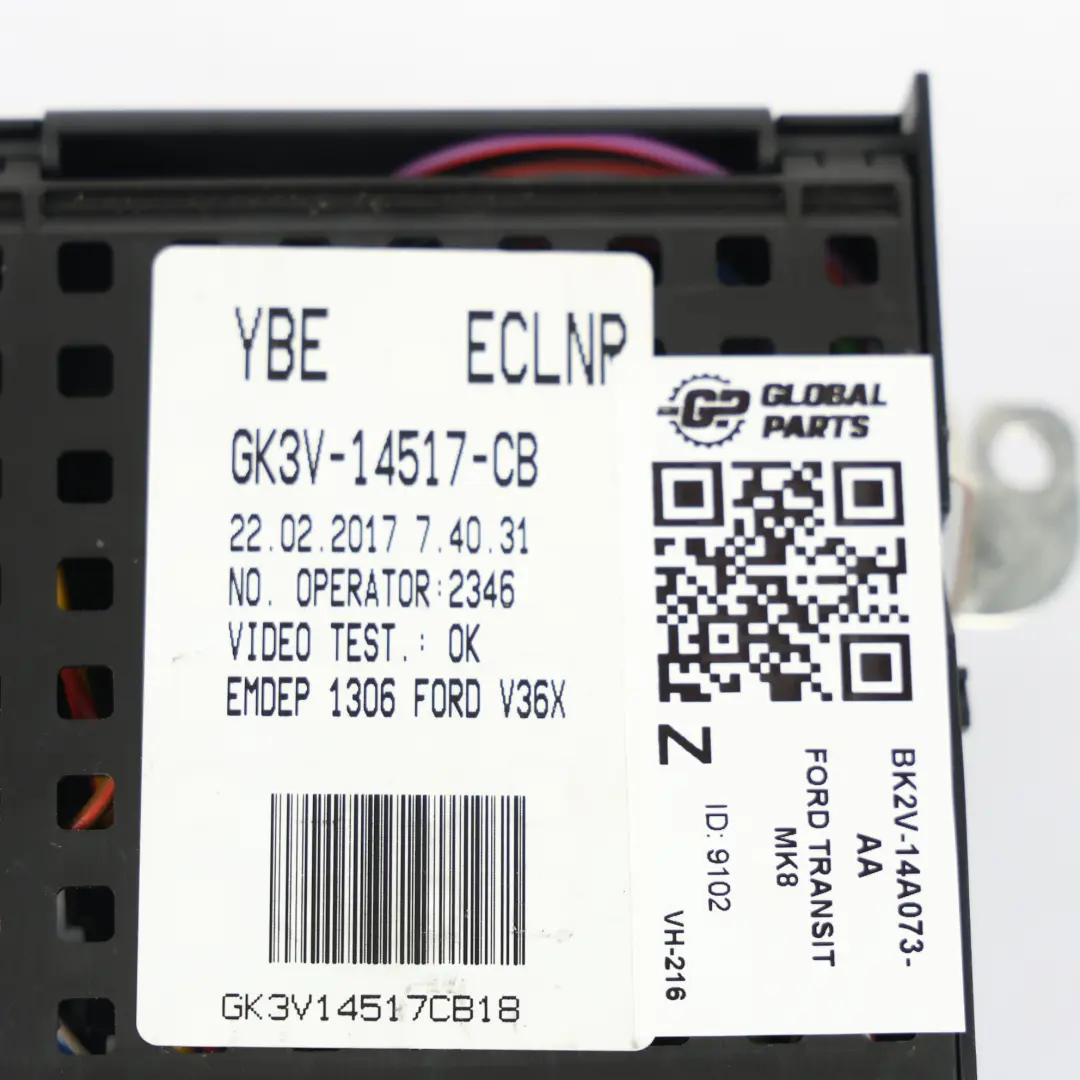 Ford Transit Mk8 Caja Fusibles Relé Módulo De Control 2.0 Ecoblue - SKU BK2V-14A073-AA - Número de pieza BK2V-14A073-AA