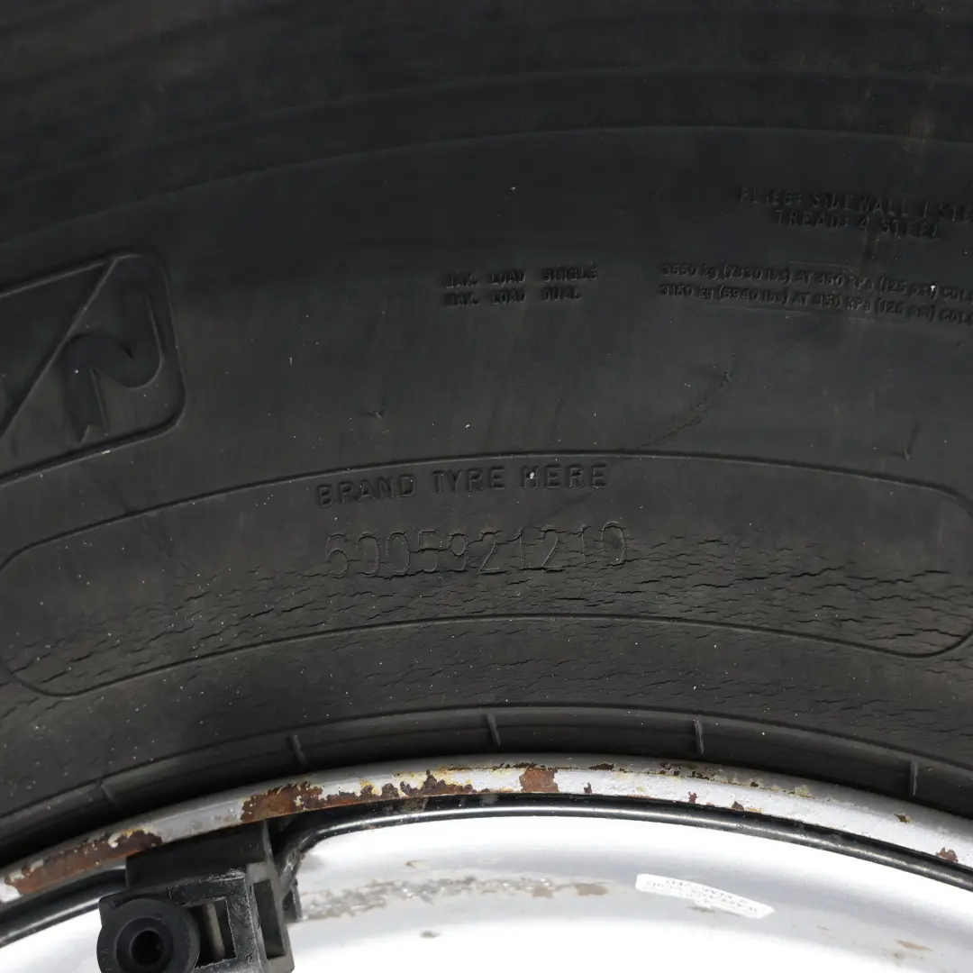 DAF Opona Dunlop SP344 295/80 Felga Stalowa 22,5" 8.25J 17042804 - SKU BTRW-1 - Numer Części BTRW