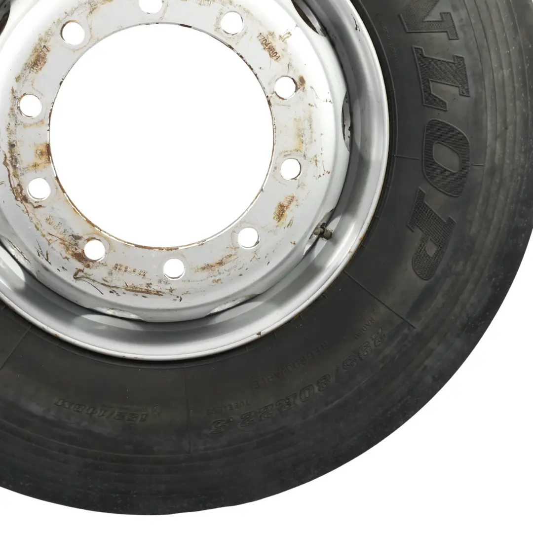 DAF Tyre Dunlop SP344 295/80 Steel Wheel 22.5" 8.25J 17042804 - SKU BTRW-1 - Part number BTRW