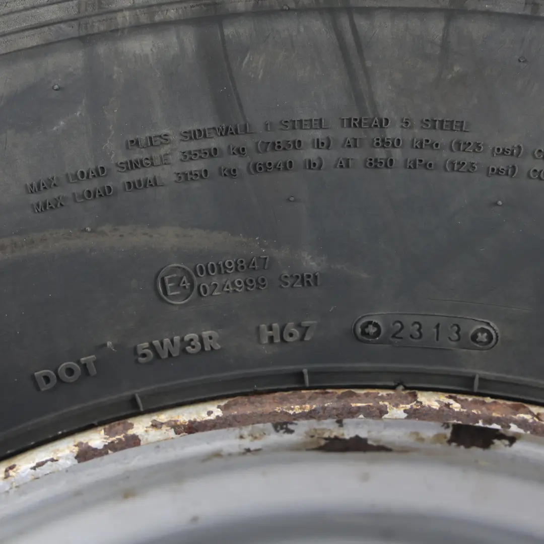 Tyre GT Radial GSR225 295/80 Steel Wheel 22.5" 8.25J BW2277 to DAF with Part number BTRW DAF Tyre GT Radial GSR225 295/80 Steel Wheel 22.5" 8.25J BW2277 - SKU BTRW-4 - Part number BTRW