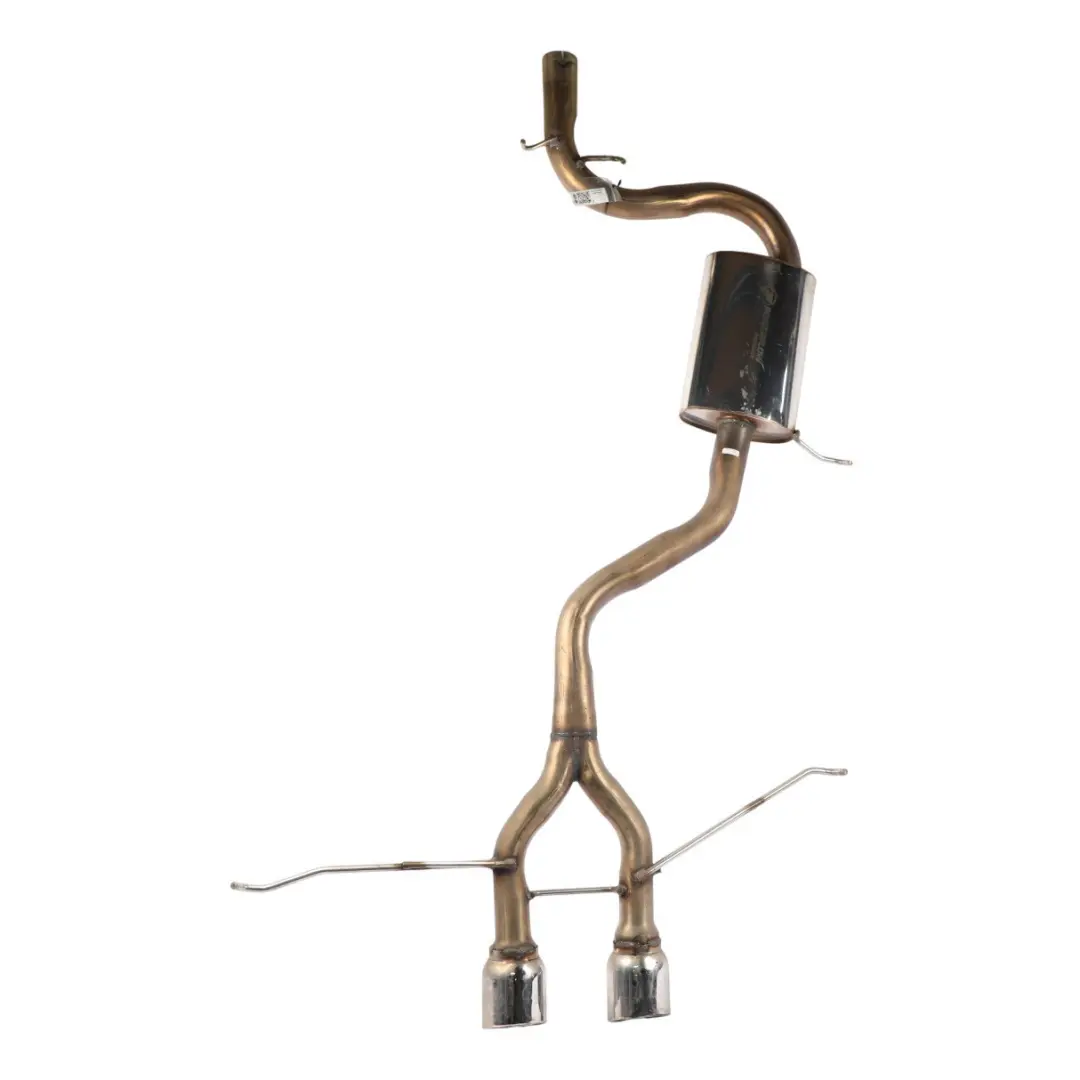 Mk6 GTI Exhaust System Powerflow Rear Back Box Double Pipe 2.0 TFSI to VW Golf with Part number CCZB-EXHAUST VW Golf Mk6 GTI Exhaust System Powerflow Rear Back Box Double Pipe 2.0 TFSI - SKU CCZB-EXHAUST - Part number CCZB-EXHAUST