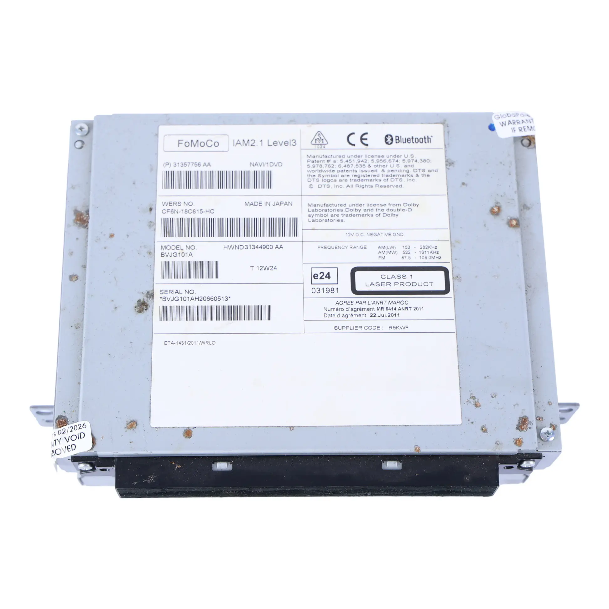 Land Rover Discovery 4 L319 Autoradio CD Stéréo CF6N-18C815-HC