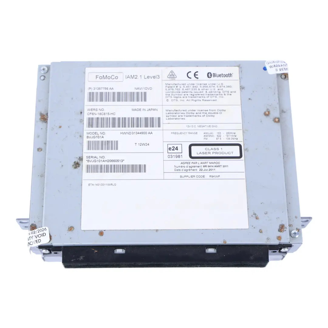 Radio Estéreo Con Reproductor De CD para Land Rover Discovery 4 L319 con número de pieza CF6N-18C815-HC Land Rover Discovery 4 L319 Radio Estéreo Con Reproductor De CD - SKU CF6N-18C815-HC - Número de pieza CF6N-18C815-HC