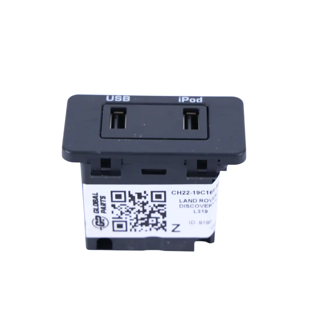 Podwójne Gniazdo USB do Land Rover Discovery 4 L319 o numerze CH22-19C166-AB Land Rover Discovery 4 L319 Podwójne Gniazdo USB - SKU CH22-19C166-AB - Numer Części CH22-19C166-AB