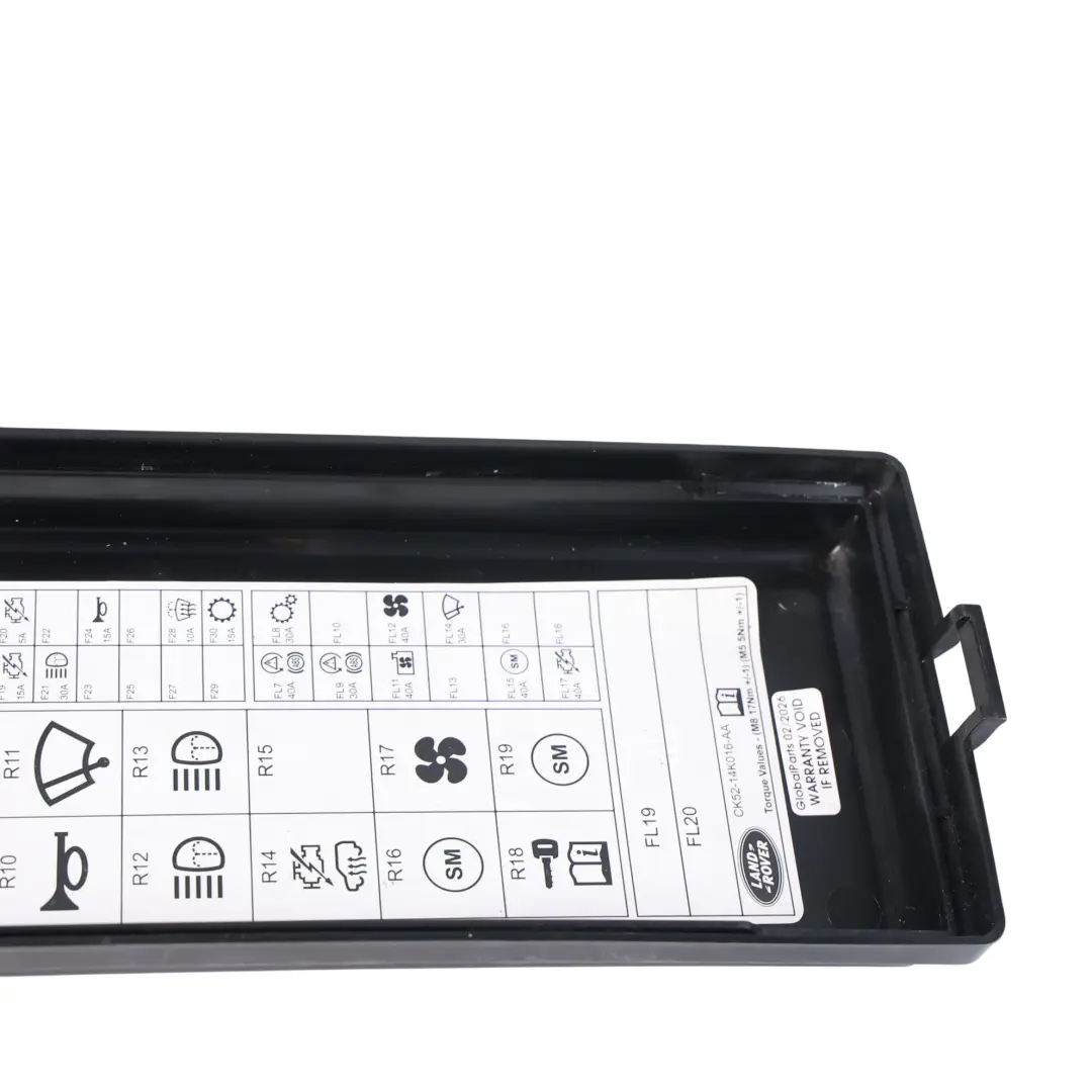 448DT Diesel Couvercle Boîte Fusibles Panneau pour Range Rover L405 à propos du numéro de pièce CK52-14K016-AA Range Rover L405 448DT Diesel Couvercle Boîte Fusibles Panneau - SKU CK52-14K016-AA - Numéro de pièce CK52-14K016-AA