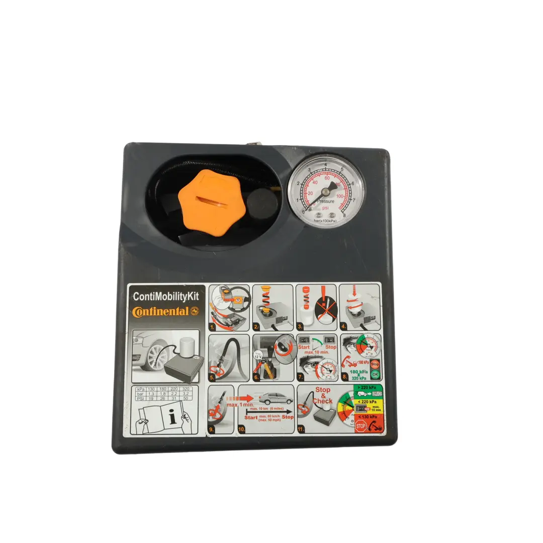 Kit De Mobilité D'Urgence Compresseur Et Pompe À Pneus/Roues pour à propos du numéro de pièce CONTIMOBILITYKIT Kit De Mobilité D'Urgence Compresseur Et Pompe À Pneus/Roues - SKU CONTIMOBILITYKIT-3 - Numéro de pièce CONTIMOBILITYKIT