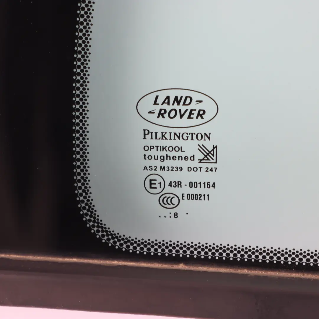 Door Window Quarter Glass AS2 Right O/S to Range Rover Sport L320 Rear with Part number CVB000864 Range Rover Sport L320 Rear Door Window Quarter Glass AS2 Right O/S - SKU CVB000864 - Part number CVB000864