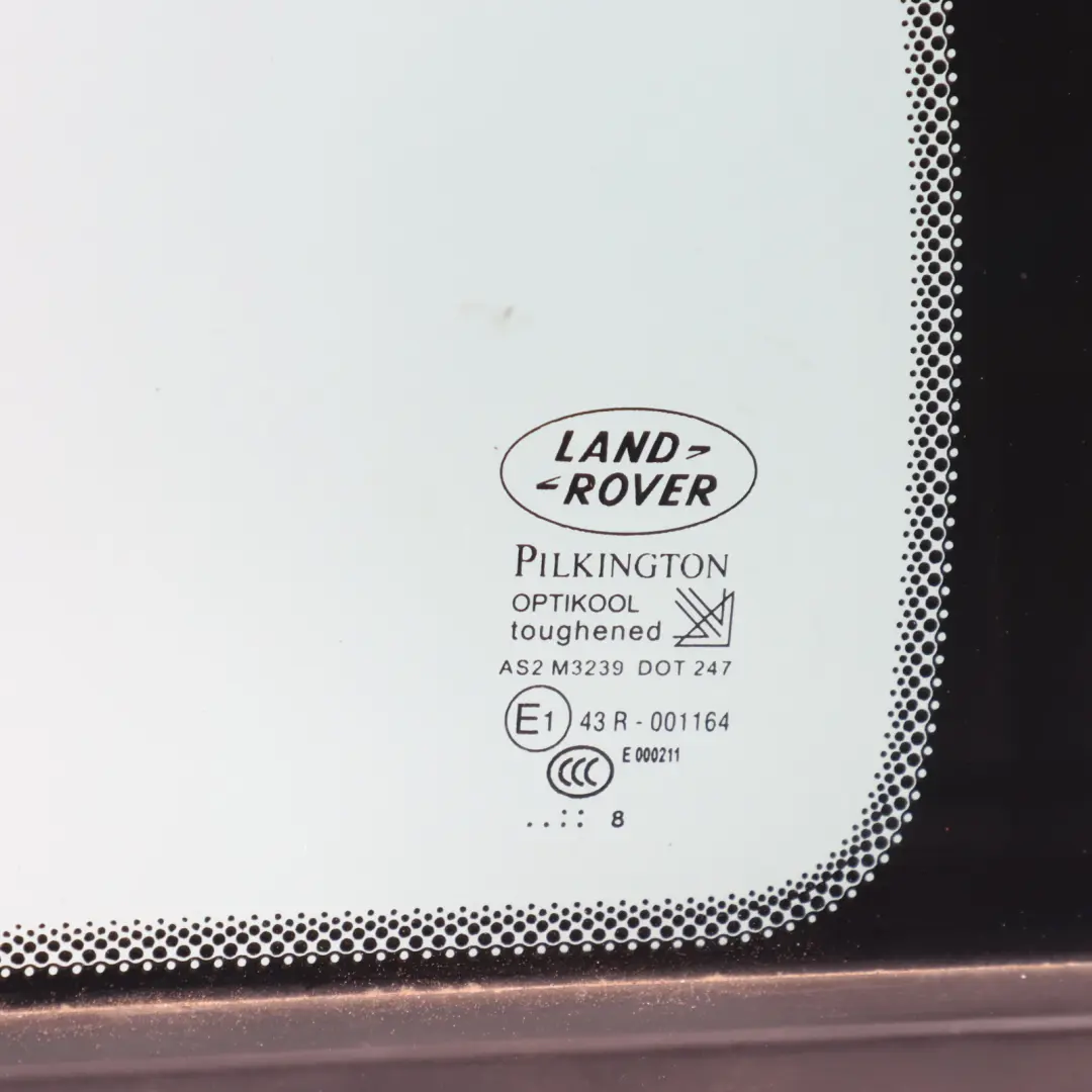 Door Window Quarter Glass AS2 Right O/S to Range Rover Sport L320 Rear with Part number CVB000874 Range Rover Sport L320 Rear Door Window Quarter Glass AS2 Right O/S - SKU CVB000874 - Part number CVB000874