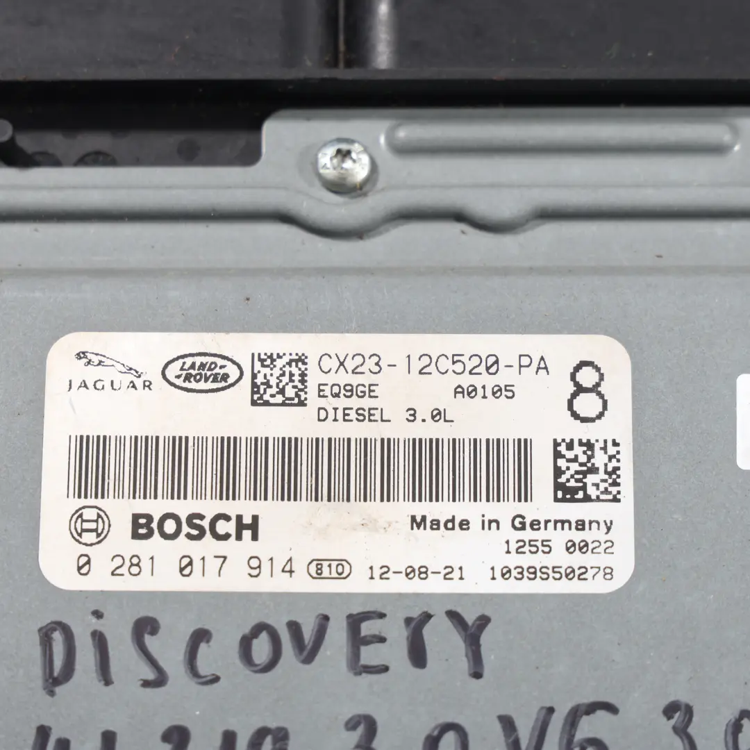 256CH Calculateur Moteur Automatic pour Land Rover Discovery L319 3.0D à propos du numéro de pièce CX2312C520PA Land Rover Discovery L319 3.0D 256CH Calculateur Moteur Automatic - SKU CX23-12C520-PA - Numéro de pièce CX2312C520PA