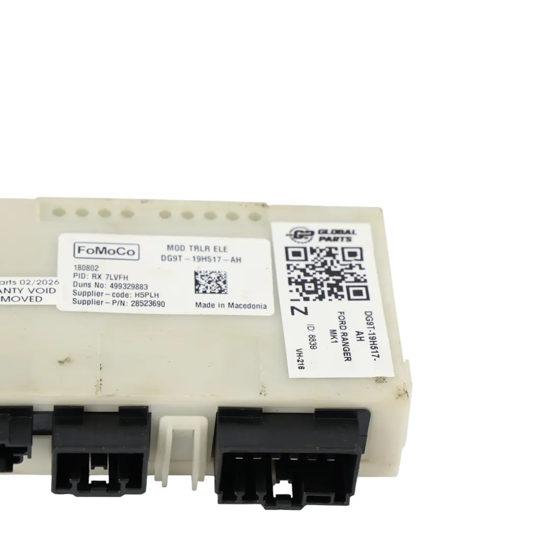 Mk3 T6 Abschleppstange Anhängersteuerungsmodul für Ford Ranger mit Teilenummer DG9T-19H517-AH Ford Ranger Mk3 T6 Abschleppstange Anhängersteuerungsmodul - SKU DG9T-19H517-AH - Teilenummer DG9T-19H517-AH