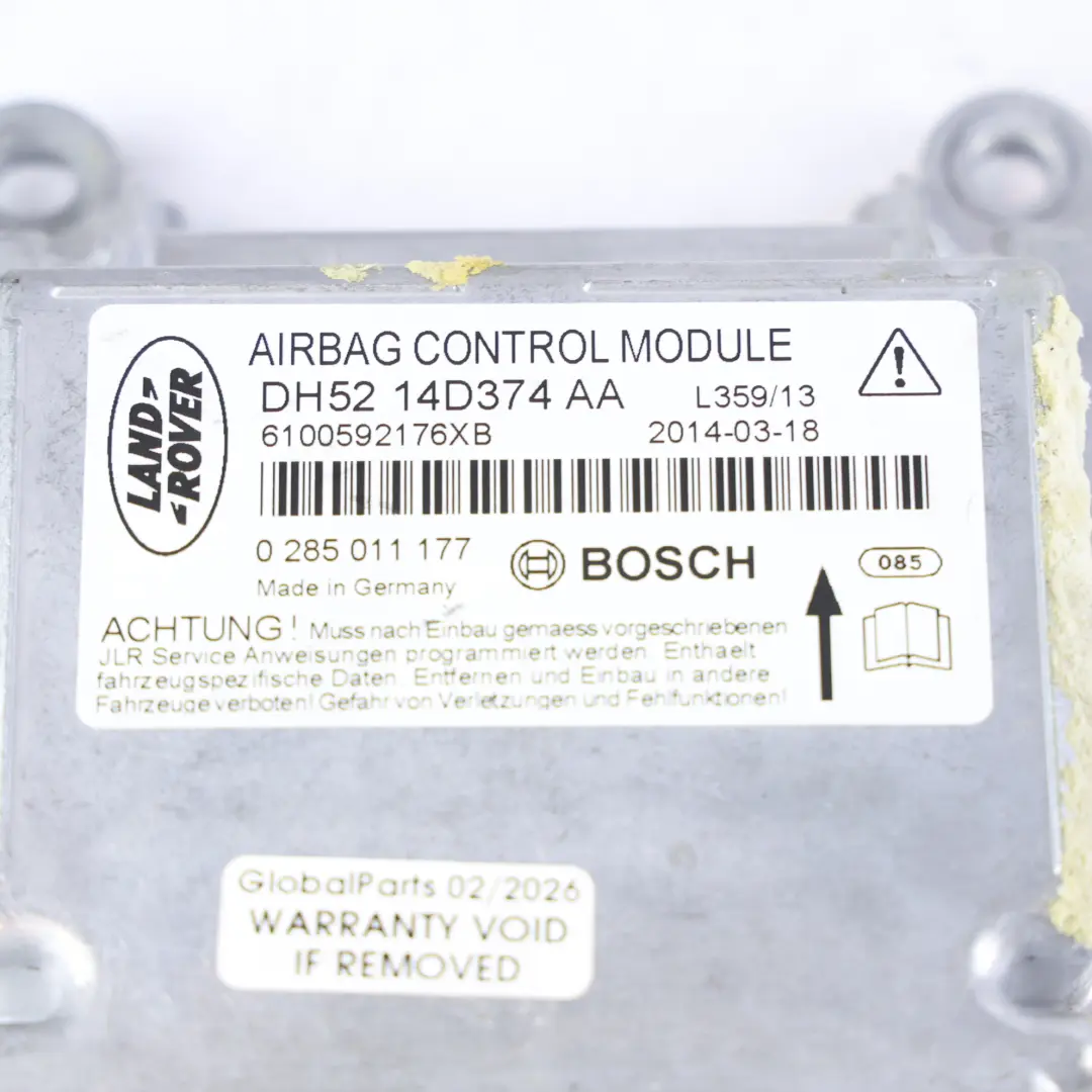 Moduł Poduszek Airbag ECU do Land Rover Freelander 2 L359 o numerze DH52-14D374-AA Land Rover Freelander 2 L359 Moduł Poduszek Airbag ECU - SKU DH52-14D374-AA - Numer Części DH52-14D374-AA