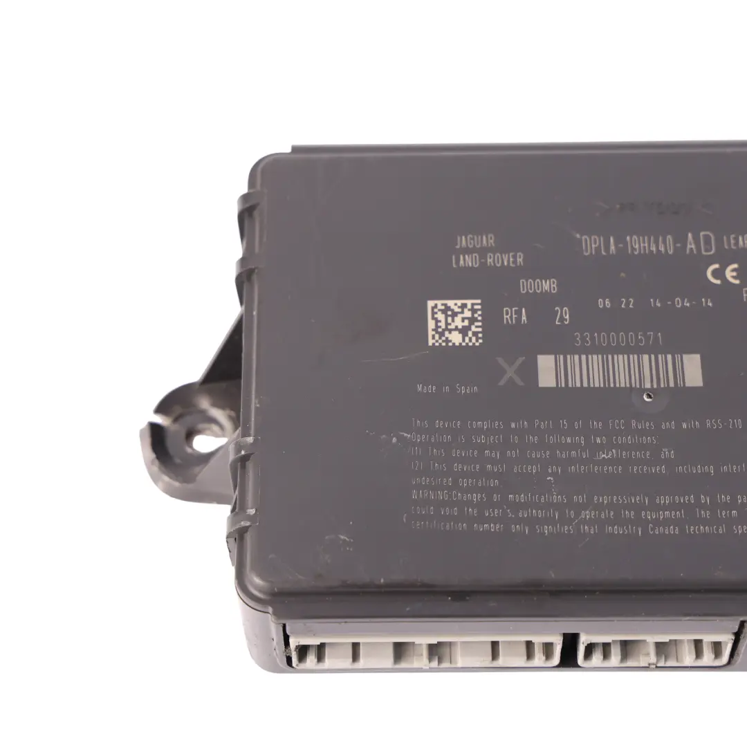 Keyless Entry Module Control Unit ECU to Range Rover L405 with Part number DPLA-19H440-AD Range Rover L405 Keyless Entry Module Control Unit ECU - SKU DPLA-19H440-AD - Part number DPLA-19H440-AD
