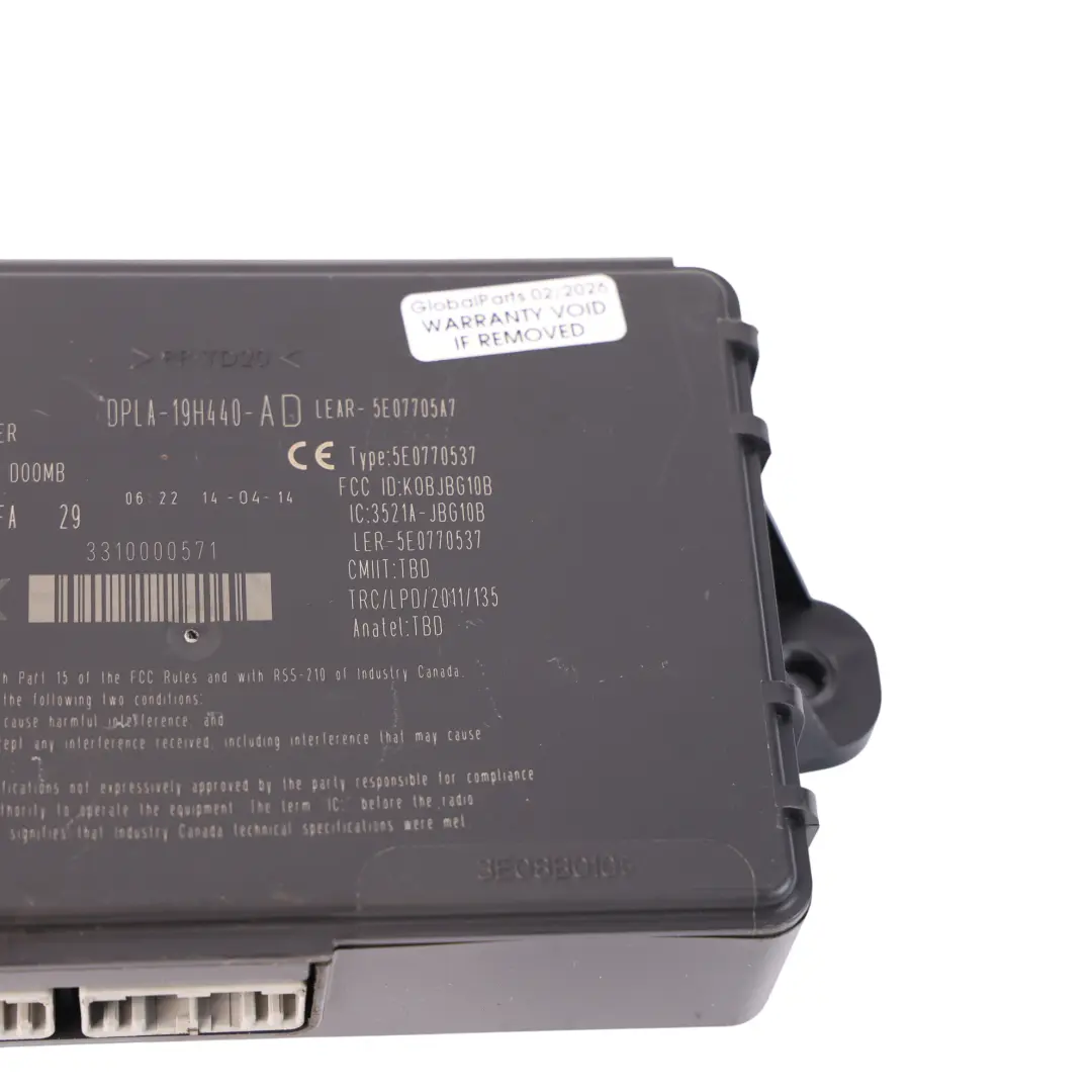 Range Rover L405 Module De Commande D'Entrée Sans Clé ECU - SKU DPLA-19H440-AD - Numéro de pièce DPLA-19H440-AD