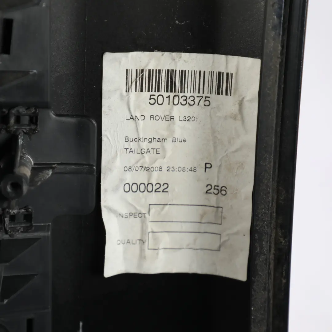 Handle Cover Trim Trunk Lid Tailgate Buckingham Blue 796 to Range Rover Sport L320 with Part number DRC500011LML Range Rover Sport L320 Handle Cover Trim Trunk Lid Tailgate Buckingham Blue 796 - SKU DRC500011LML-BUB - Part number DRC500011LML