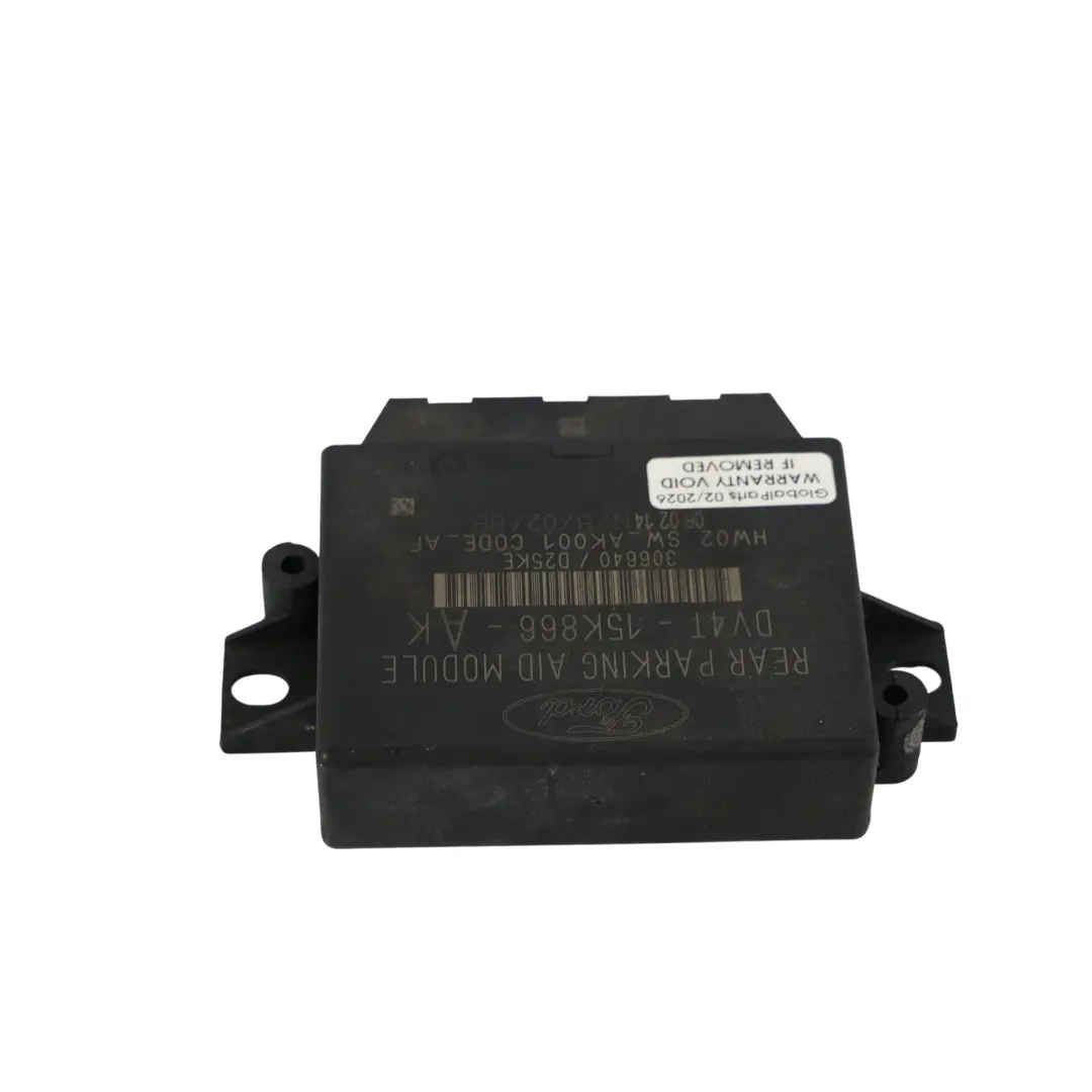 Ford Focus Mk3 Module Commande Capteurs Stationnement PDC - SKU DV4T-15K866-AK - Numéro de pièce DV4T-15K866-AK
