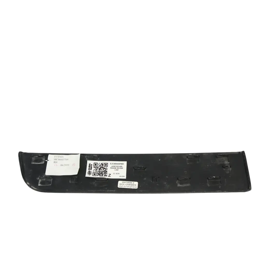 Range Rover L322 Türkarte Zierleiste Schwarz Vorne Hinten Rechts - SKU EJC500420PBD - Teilenummer EJC500420PBD