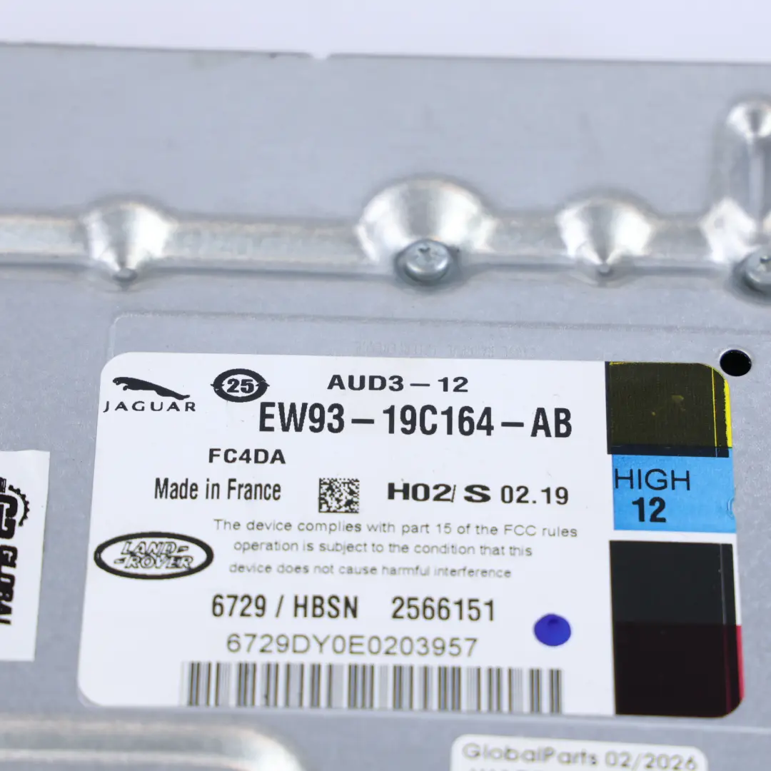 Range Rover Evoque L538 Moduł Wzmacniacz Audio Głośników - SKU EW93-19C164-AB - Numer Części EW93-19C164-AB