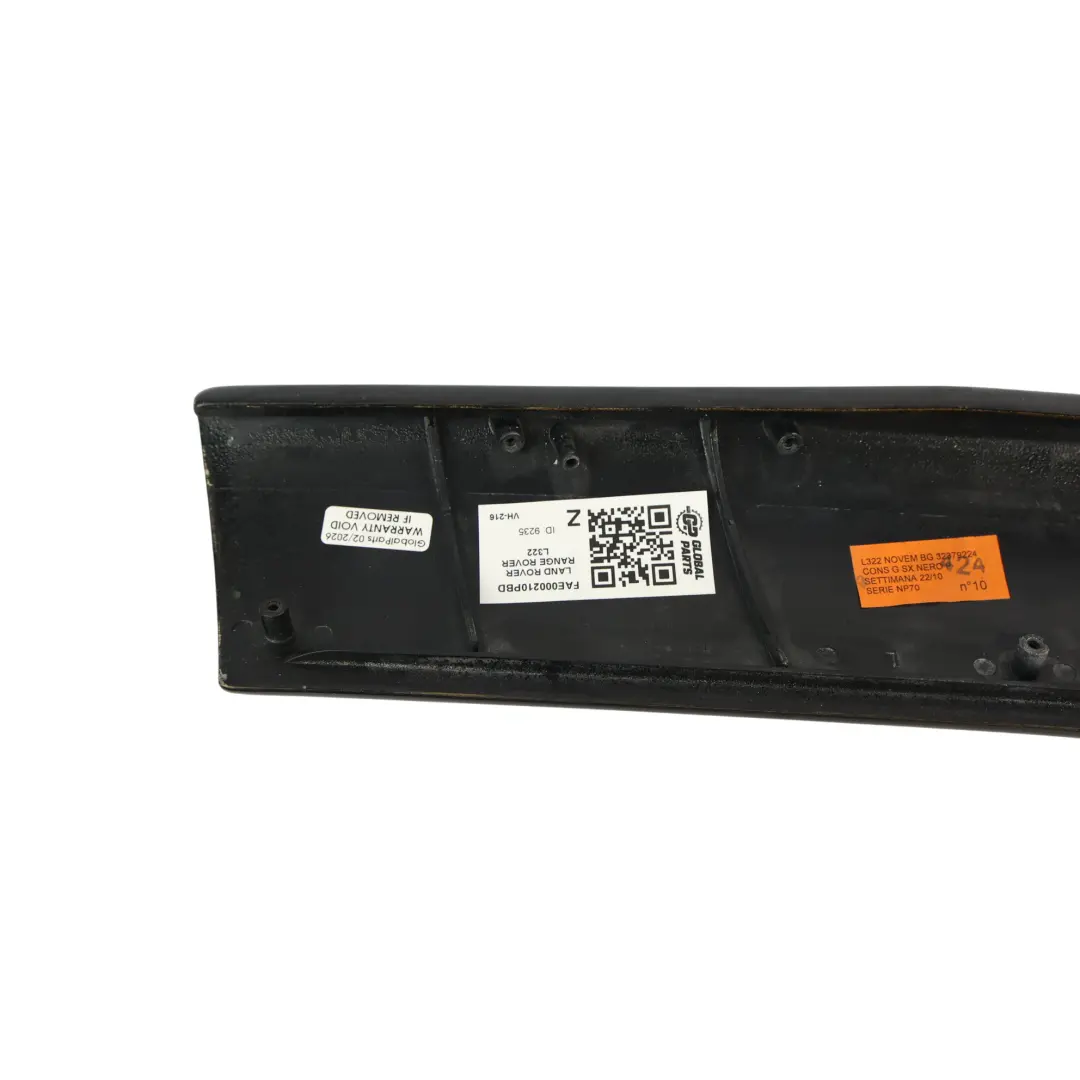 Pannello Della Console Centrale Nero Sinistro per Range Rover L322 con numero di parte FAE000210PBD Range Rover L322 Pannello Della Console Centrale Nero Sinistro - SKU FAE000210PBD - Numero di parte FAE000210PBD