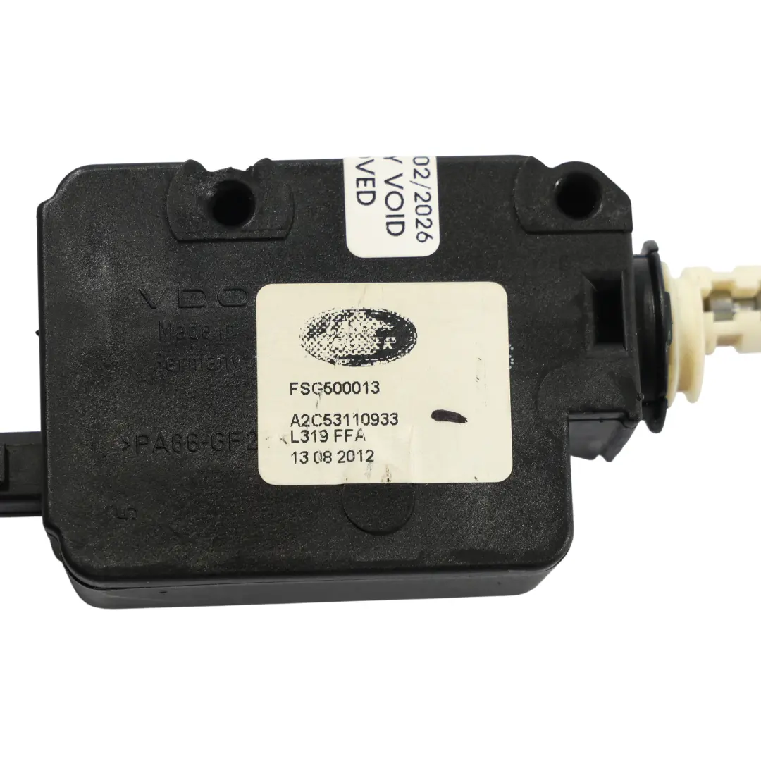 Actuador Bloqueo Tapa Depósito Combustible para Land Rover Discovery 4 L319 con número de pieza FSG500030 Land Rover Discovery 4 L319 Actuador Bloqueo Tapa Depósito Combustible - SKU FSG500030 - Número de pieza FSG500030