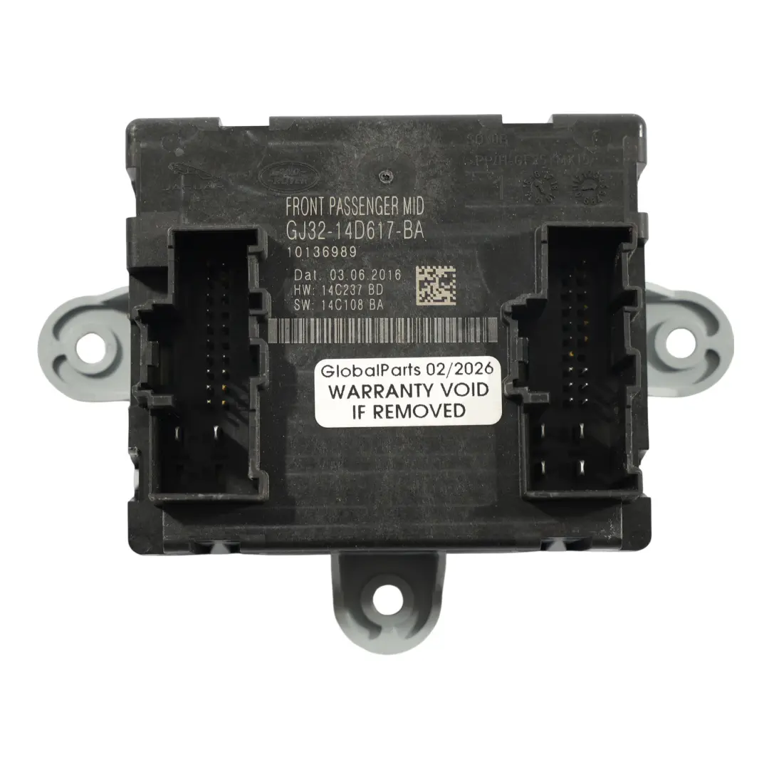 Module Porte Avant Côté Passager pour Land Rover Discovery Sport L550 à propos du numéro de pièce GJ32-14D617-BA Land Rover Discovery Sport L550 Module Porte Avant Côté Passager - SKU GJ32-14D617-BA - Numéro de pièce GJ32-14D617-BA