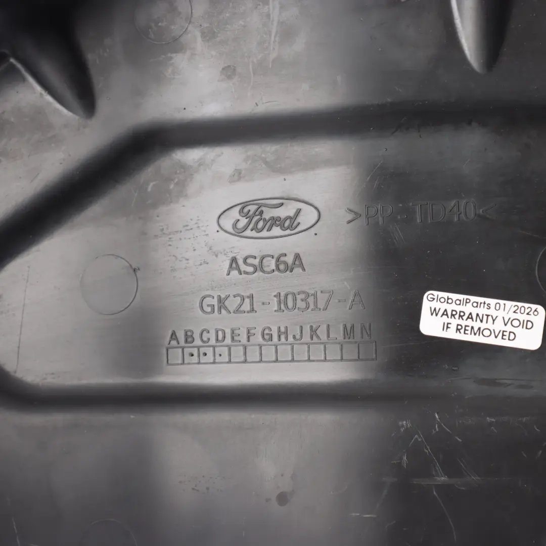 Ford Transit Mk8 Engine Belt Undertray Timing Cover Splashguard - SKU GK21-10317-A - Part number GK21-10317-A