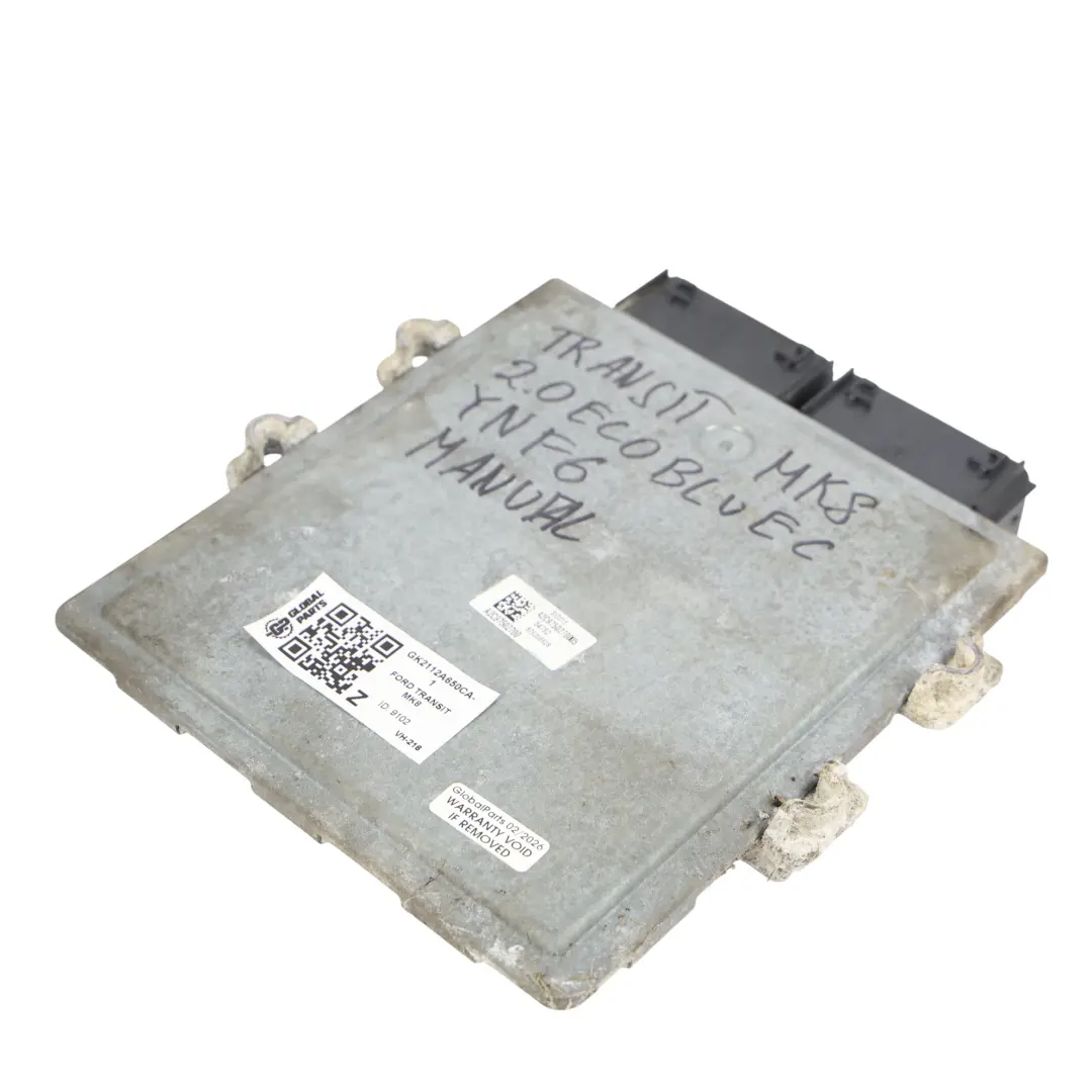 Ford Transit Mk8 2.0 Ecoblue 170CH Calculateur Moteur GK21-12A650-CA Automatique - SKU GK2112A650CA-1 - Numéro de pièce GK2112A650CA-1
