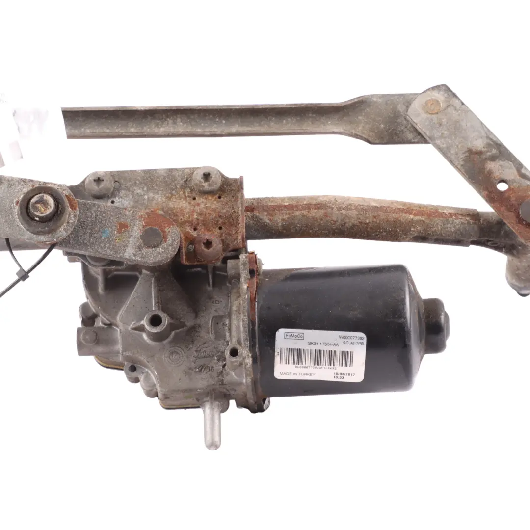 Mk8 Windscreen Front Wiper Linkage System Motor to Ford Transit with Part number GK31-17504-AA Ford Transit Mk8 Windscreen Front Wiper Linkage System Motor - SKU RHD-2682131 - Part number GK31-17504-AA