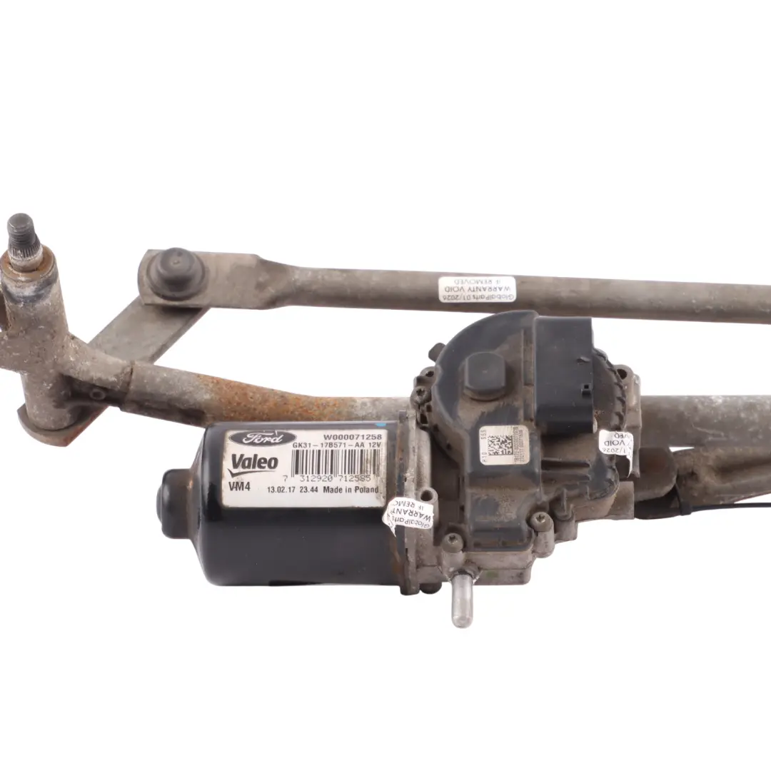 Ford Transit Mk8 Windscreen Front Wiper Linkage System Motor - SKU RHD-2682131 - Part number GK31-17504-AA