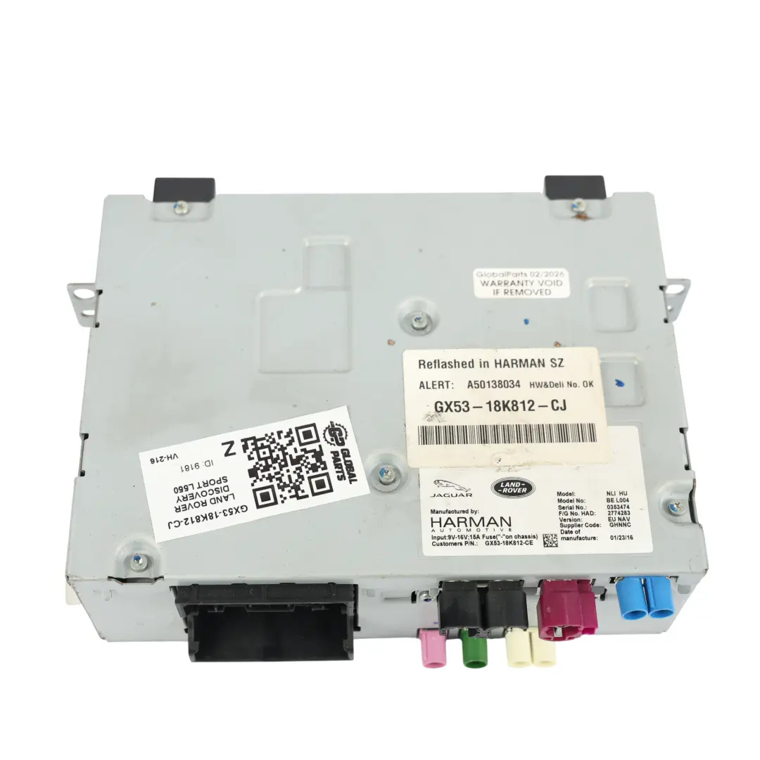 Land Rover Discovery Sport L550 Radio Lettore CD Multimediale - SKU GX53-18K812-CJ - Numero di parte GX53-18K812-CJ