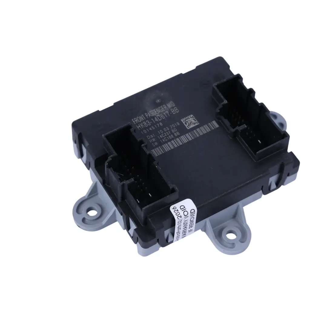 Door Module Front Passenger Side to Land Rover L550 L538 Jaguar XE with Part number HK83-14D617-BB Land Rover L550 L538 Jaguar XE Door Module Front Passenger Side - SKU HK83-14D617-BB - Part number HK83-14D617-BB