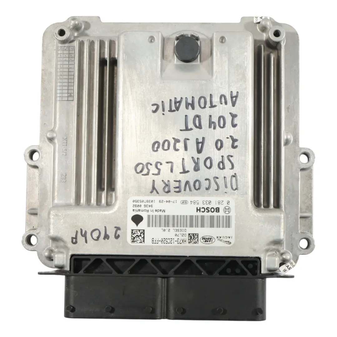 204DTD Moteur ECU Automatic pour Land Rover Discovery Sport L550 2.0 à propos du numéro de pièce HX73-12C520-FFB Land Rover Discovery Sport L550 2.0 204DTD Moteur ECU Automatic - SKU HX73-12C520-FFB - Numéro de pièce HX73-12C520-FFB