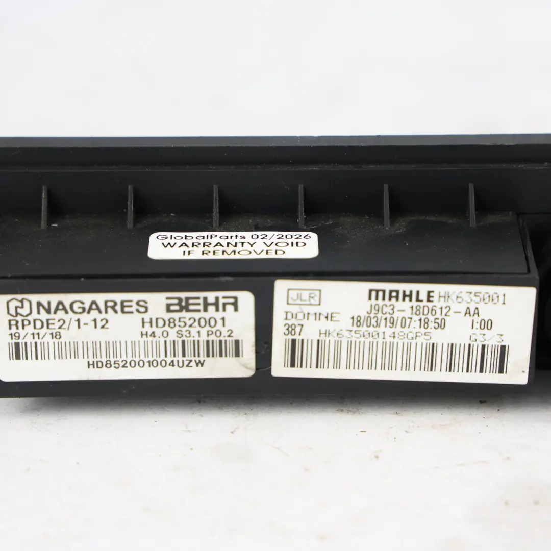 Land Rover Discovery Sport L550 Heizung Matrix Kühler - SKU J9C3-18D612-AA - Teilenummer J9C3-18D612-AA