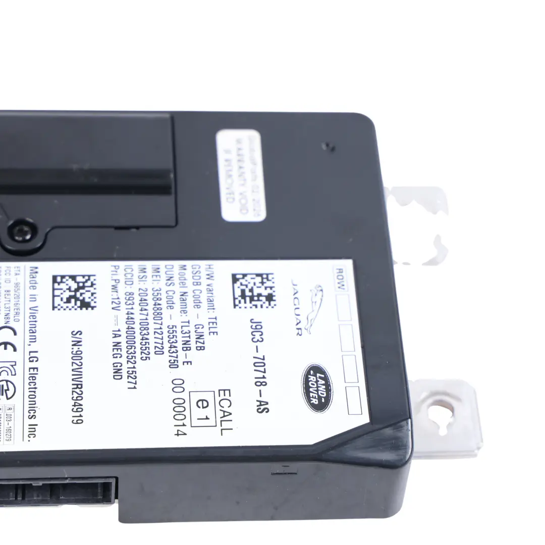 Telematik Bluetooth Modul Einheit für Land Rover Discovery Sport L550 mit Teilenummer J9C3-70718-AS Land Rover Discovery Sport L550 Telematik Bluetooth Modul Einheit - SKU J9C3-70718-AS - Teilenummer J9C3-70718-AS