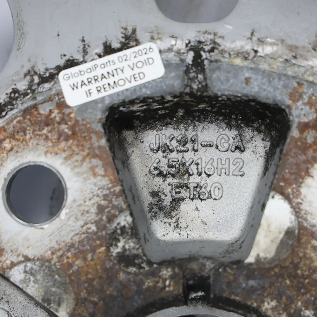 Ford Transit Custom Cerchio In Lega Argento 16" 6.5J ET:60 - SKU JK21-GA-2 - Numero di parte JK21-GA