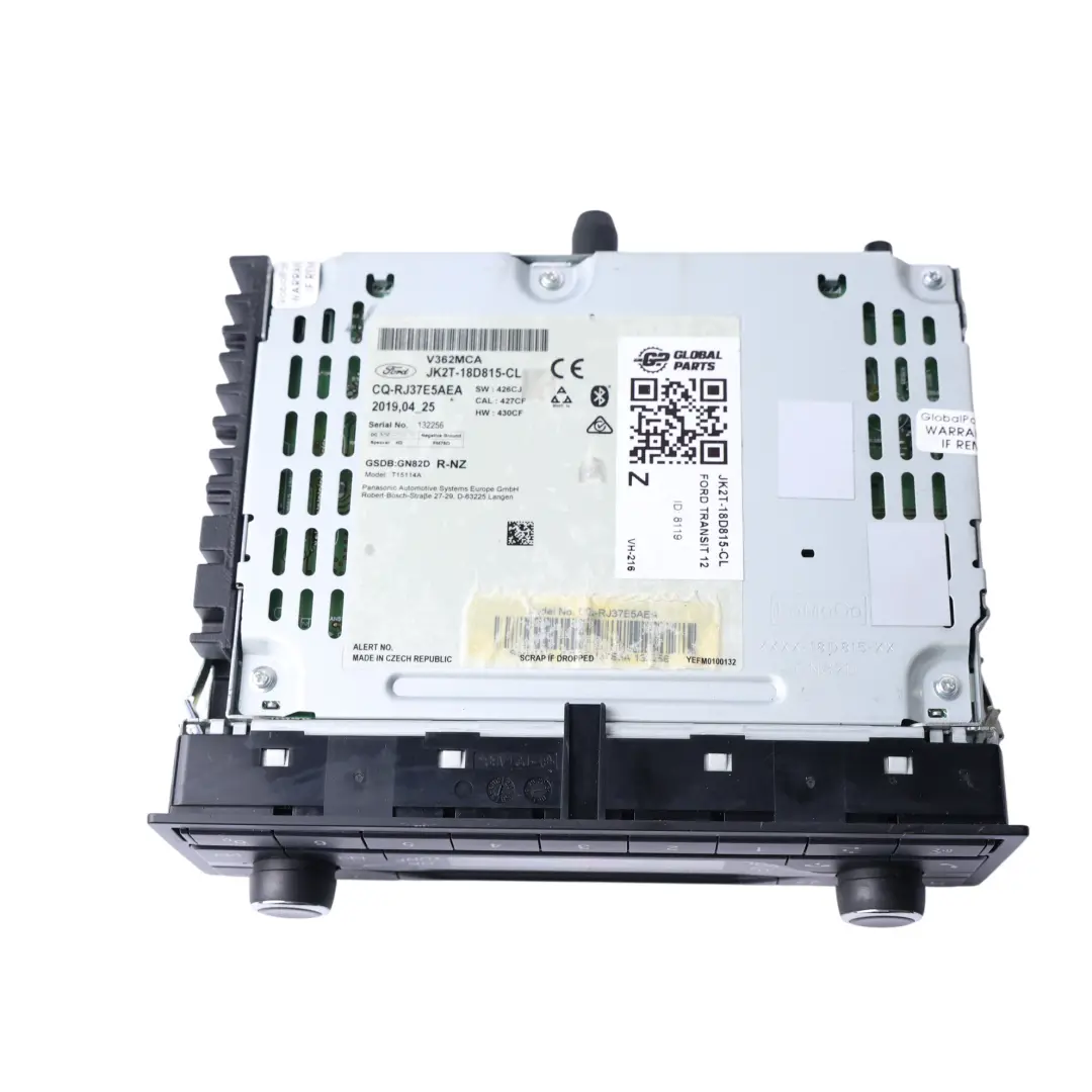 Radio Stereo Unità Principale per Ford TRANSIT 12 con numero di parte JK2T-18D815-CL Ford TRANSIT 12 Radio Stereo Unità Principale - SKU JK2T-18D815-CL - Numero di parte JK2T-18D815-CL