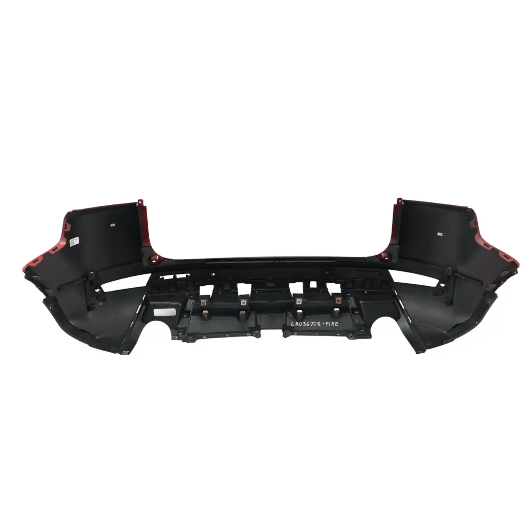 Bumper Trim Panel Covering Firenze Red - 868 to Range Rover Evoque L538 Rear with Part number LR036708 Range Rover Evoque L538 Rear Bumper Trim Panel Covering Firenze Red - 868 - SKU LR036708-FIRE - Part number LR036708