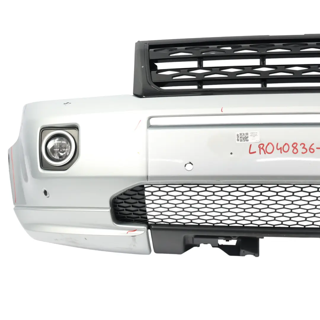 Facelift Front Bumper Cover Indus Silver Metallic - 863 to Land Rover Freelander 2 with Part number LR040836 Land Rover Freelander 2 Facelift Front Bumper Cover Indus Silver Metallic - 863 - SKU LR040836-INS - Part number LR040836